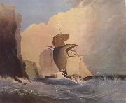 William Buelow Gould Sailing ships off a rocky coast oil painting picture wholesale